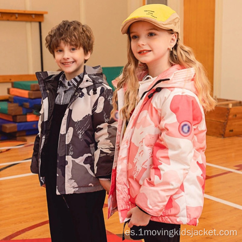 Chaqueta de plumón ligera para niños Invierno medio largo